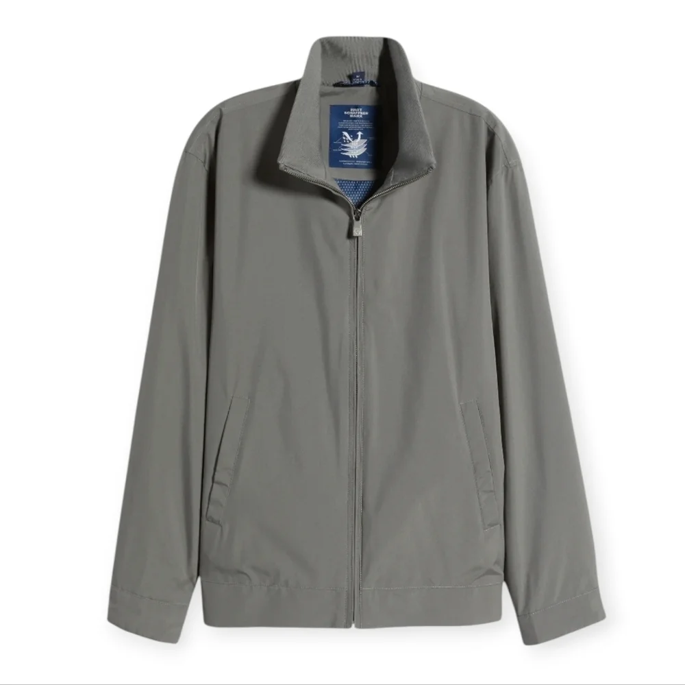 Hart Schaffner Marx Ryan Lightweight Waterproof Bomber Jacket Grey Men's XL